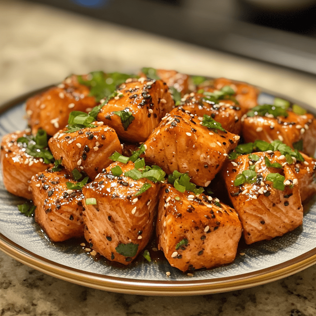 Sweet Chili Glazed Salmon Bites: Irresistibly Delicious!