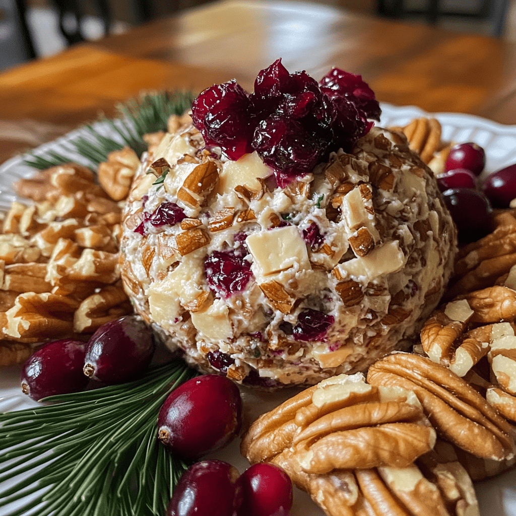 Cranberry Walnut Cheese Ball: Elevate Your Party Snacks!