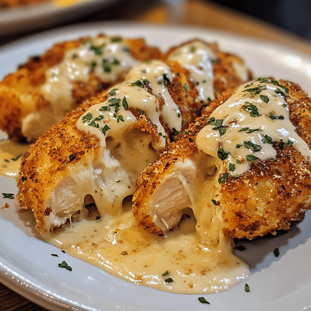 Chicken Pillows With Creamy Parmesan Sauce Will Delight You!
