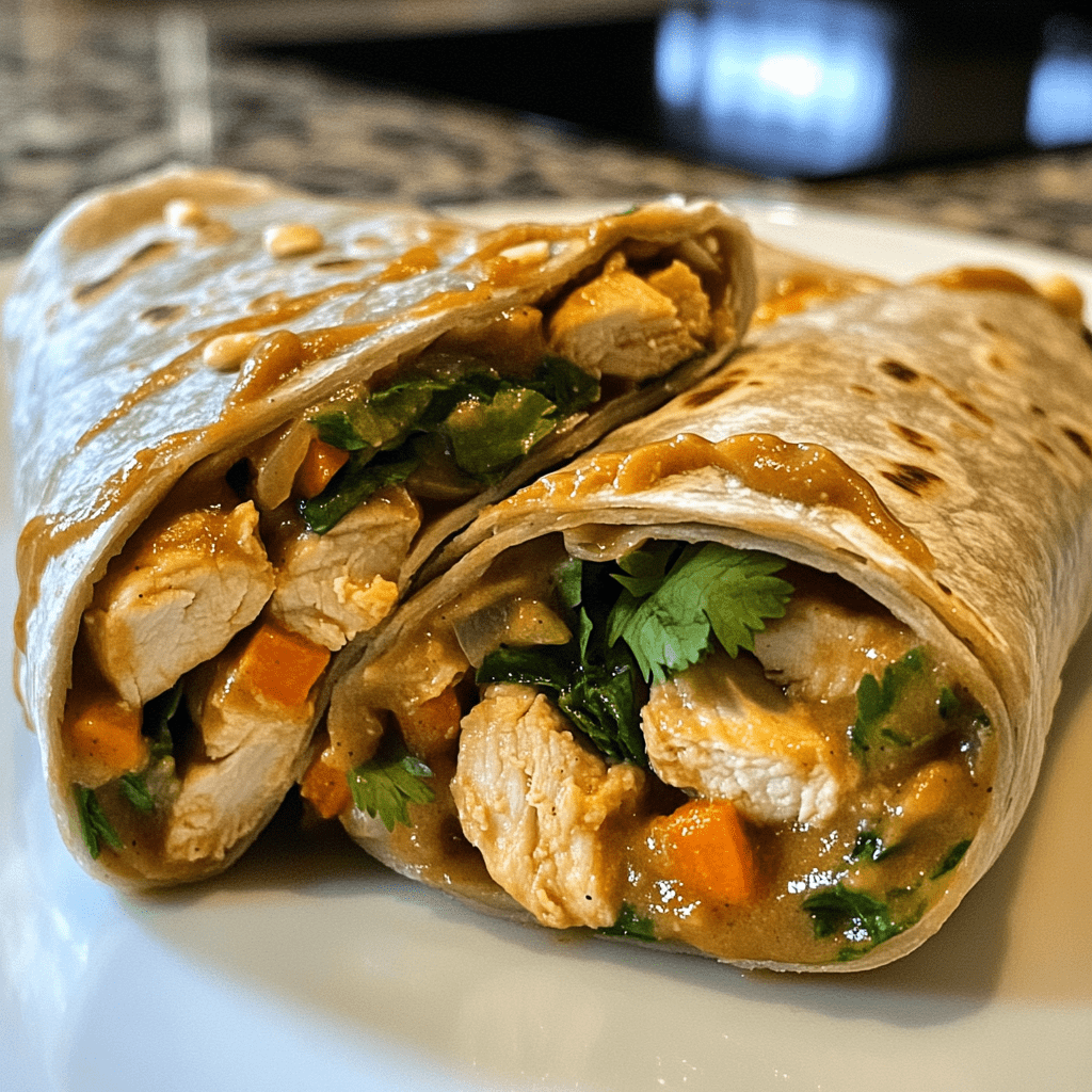 Thai Peanut Chicken Wraps: A Delicious Easy Recipe!