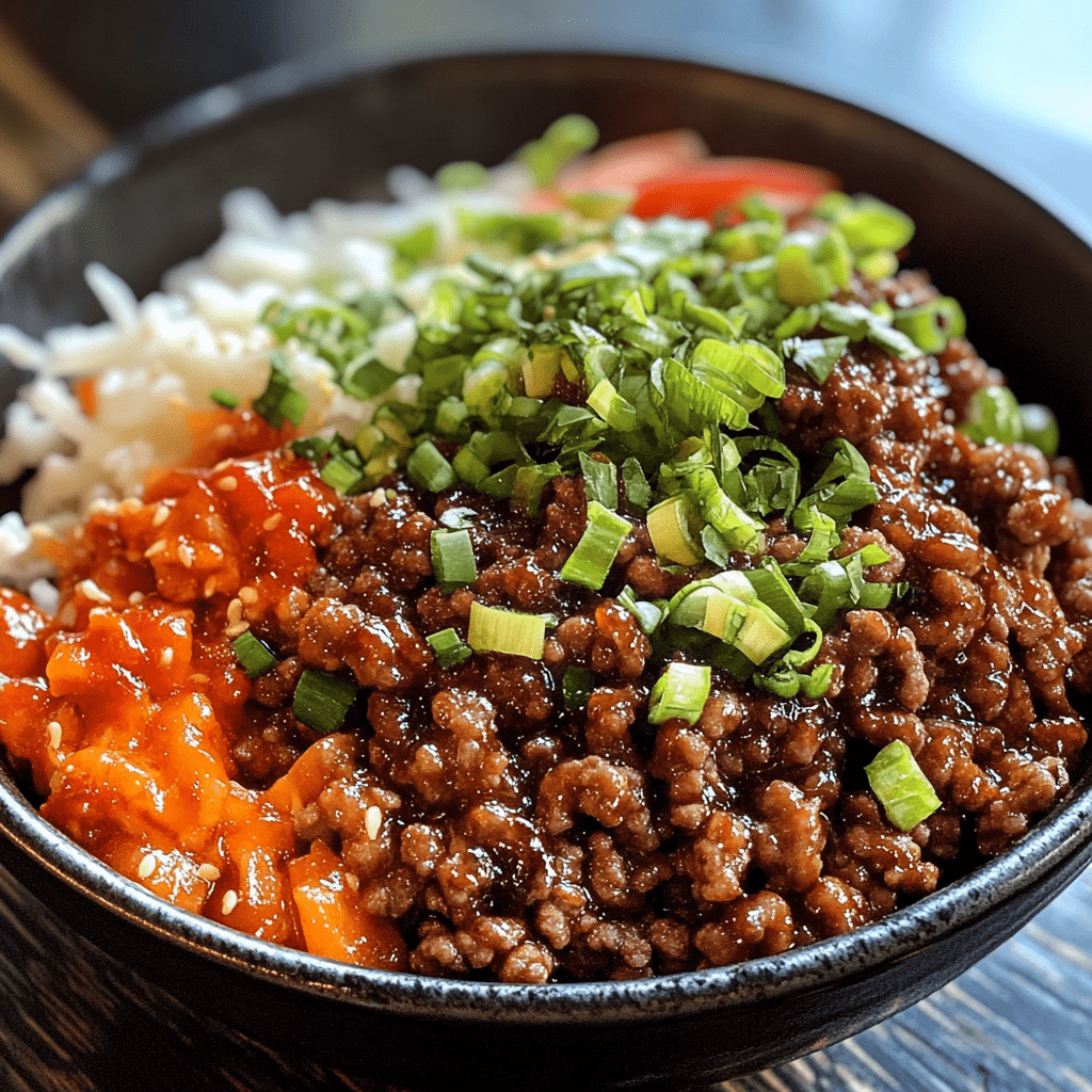 Ground Beef Hot Honey Bowl: A Sweet Spicy Delight!