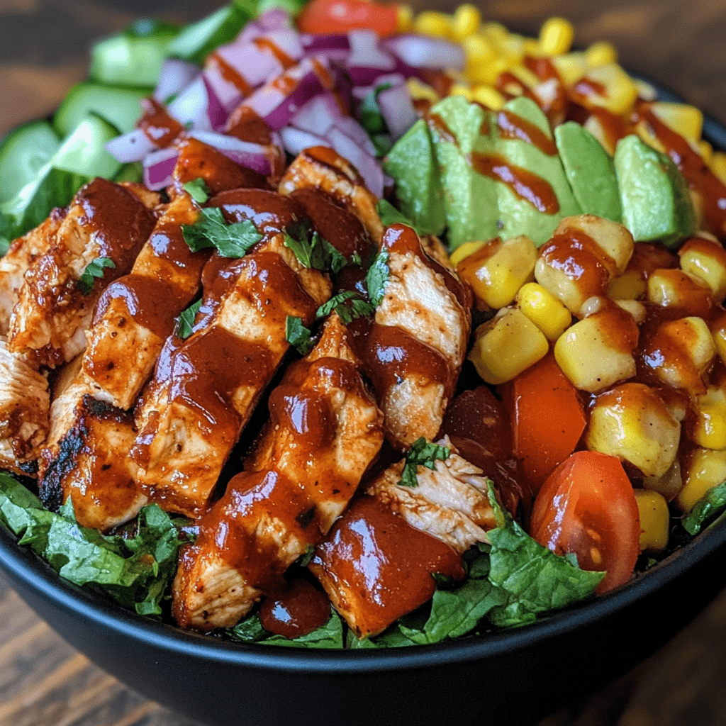 BBQ Ranch Chicken Salad Bowls: A Flavorful Delight!