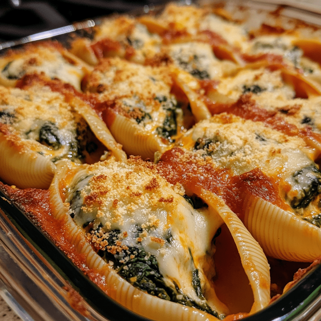 Cheesy Spinach Stuffed Shells: A Delightful Dinner Idea!