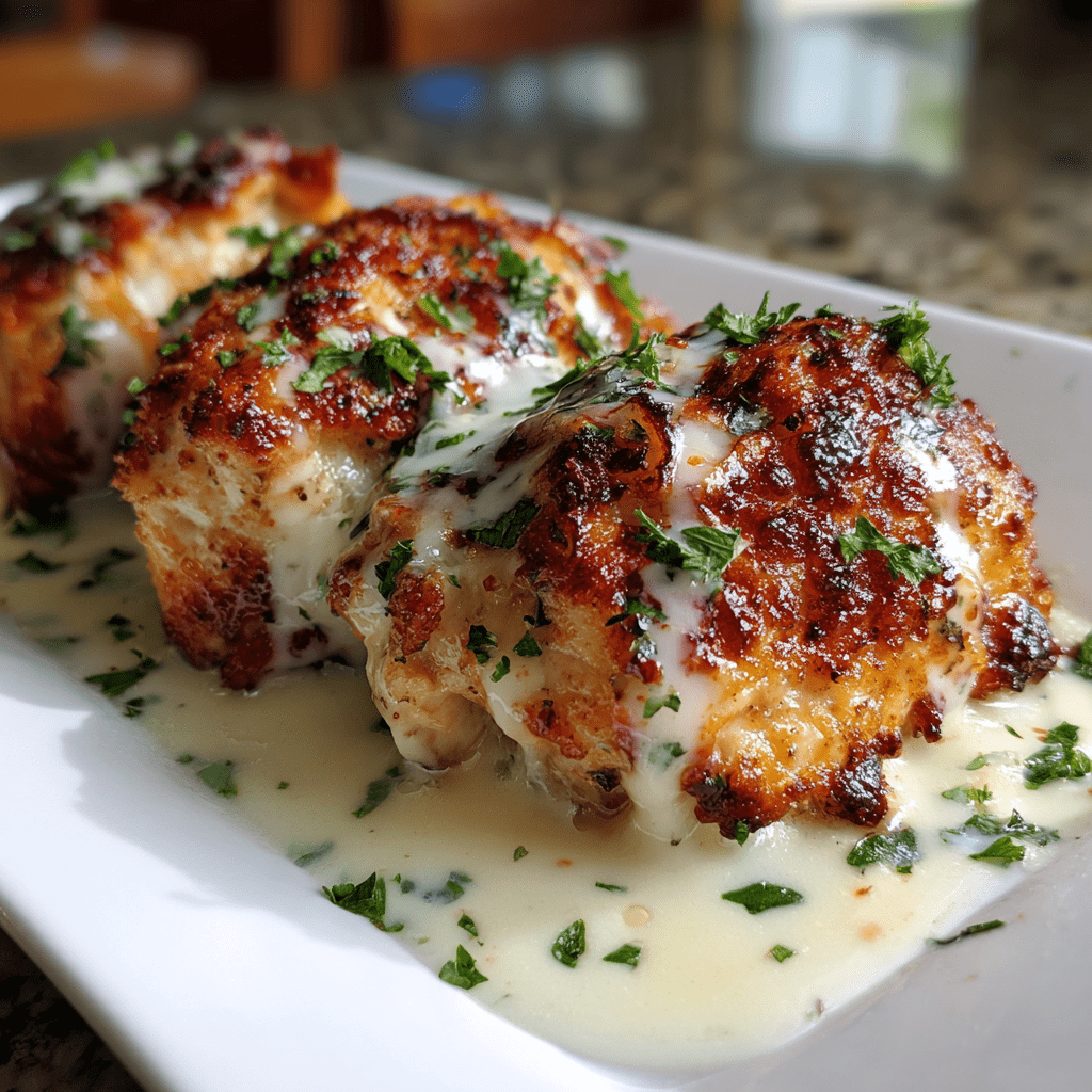 Chicken Pillows With Creamy Parmesan Sauce: A Must-Try Delight!