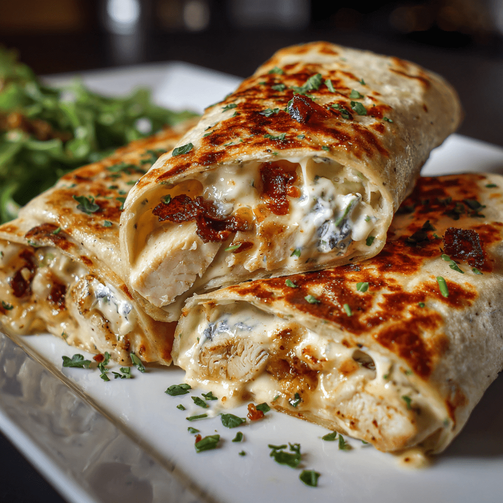 Cheesy Garlic Chicken Wraps That Will Amaze Your Taste Buds!