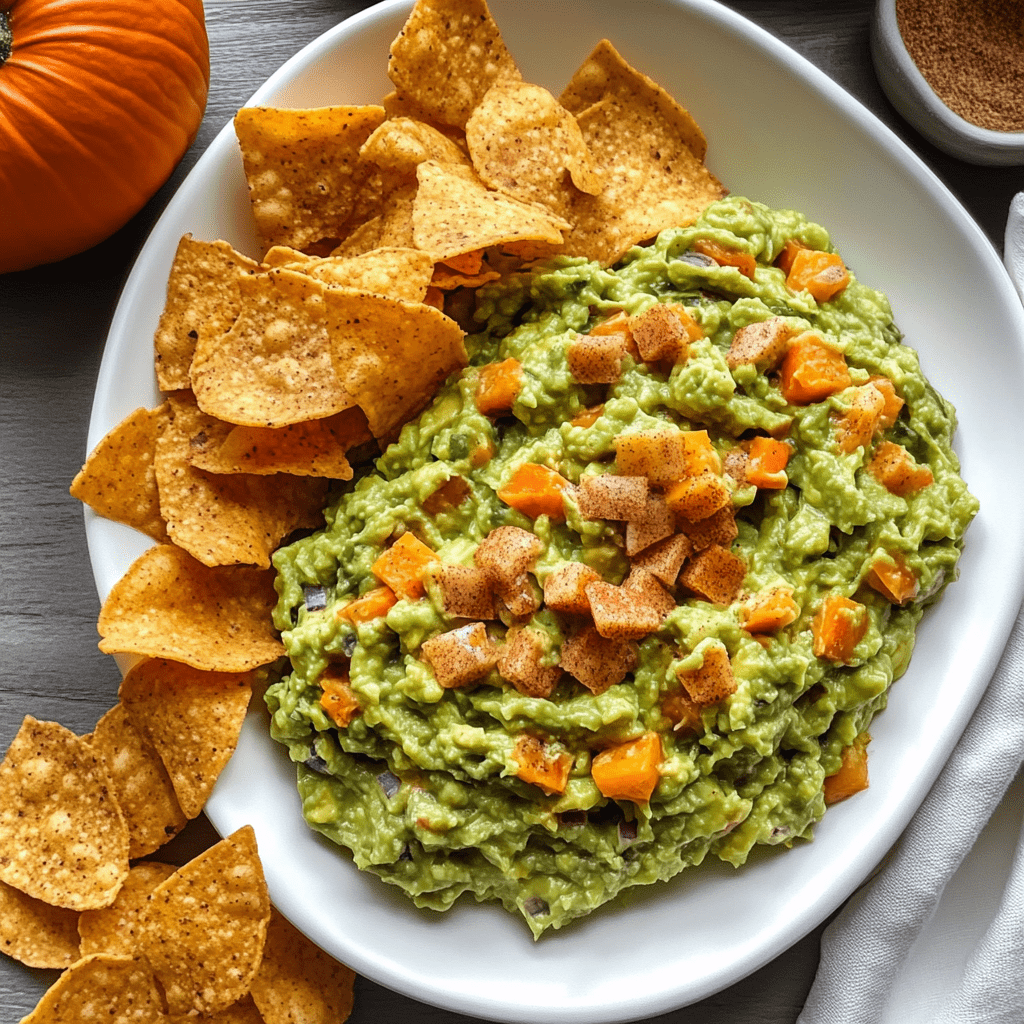 Pumpkin Guacamole with Cinnamon Chips: A Tasty Twist!