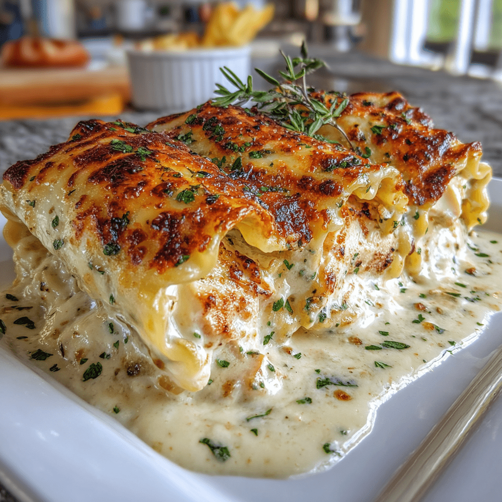 Chicken Alfredo Lasagna Rolls: A Delicious Twist on Classic!