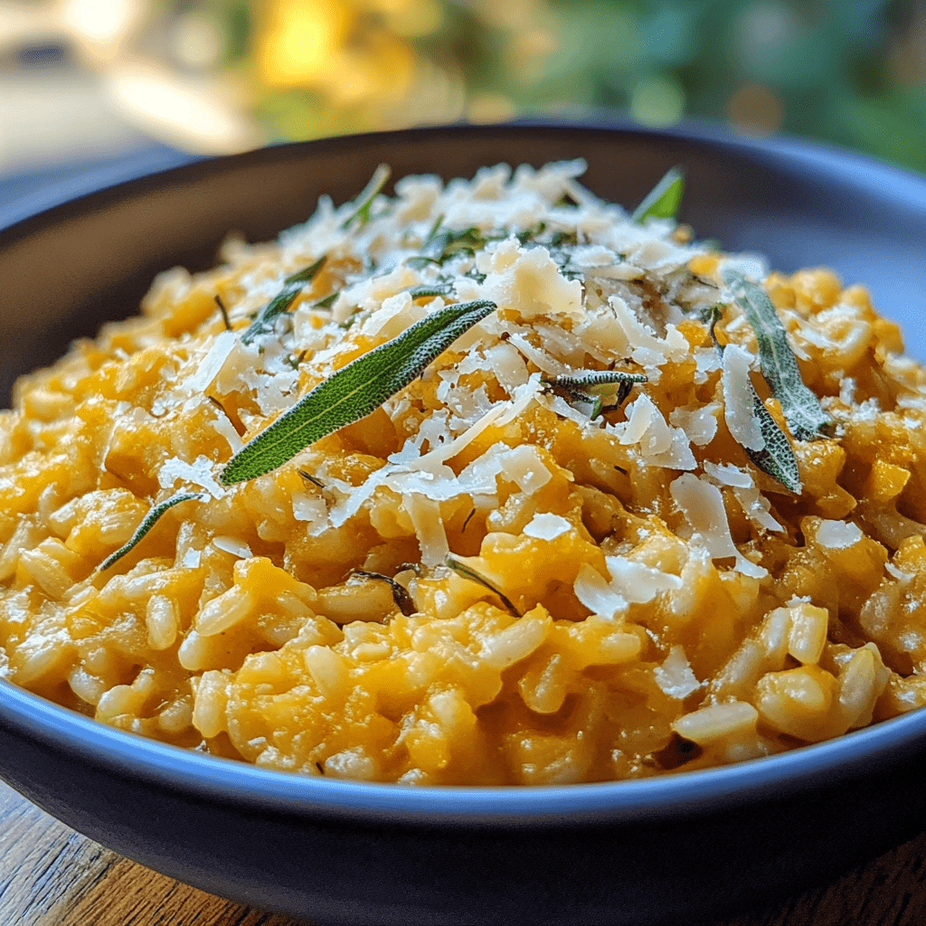 Pumpkin Risotto with Parmesan & Sage: A Creamy Delight!
