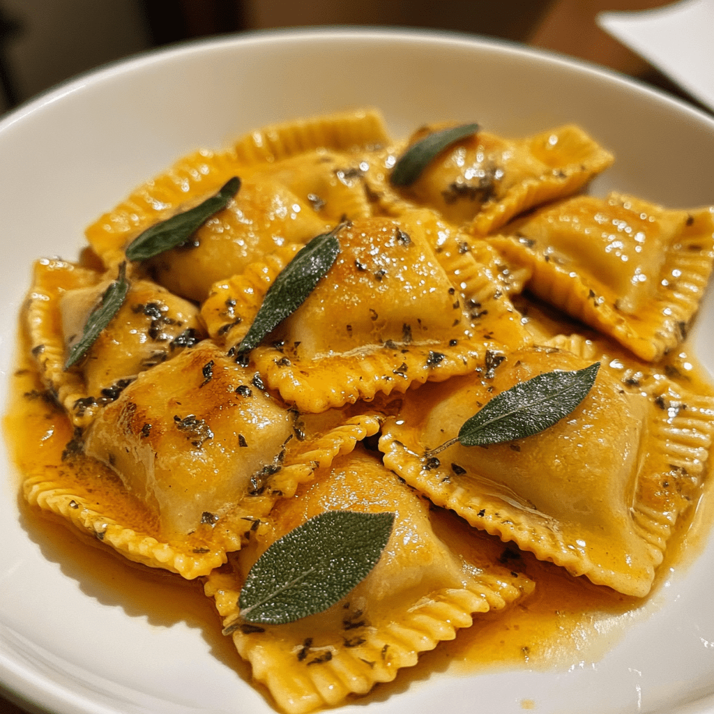 Pumpkin & Sage Ravioli with Brown Butter Sauce Recipe Revealed!