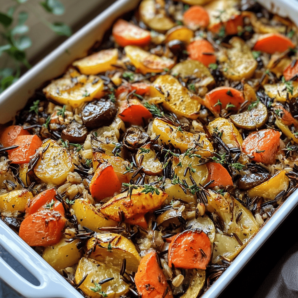 Roasted Vegetable & Wild Rice Bake: A Healthy Delight!