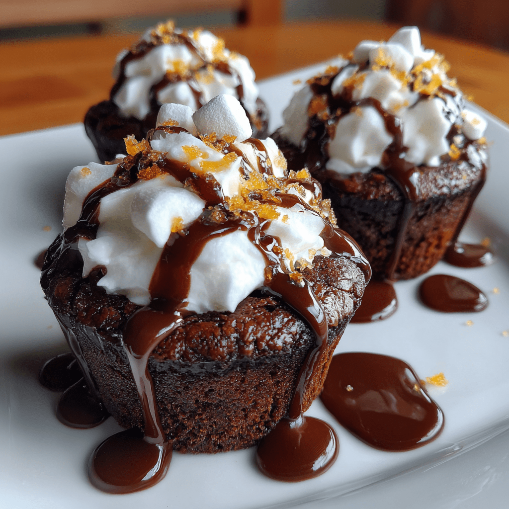 Hot Cocoa Brownie Cups: Indulge in a Cozy Delight!