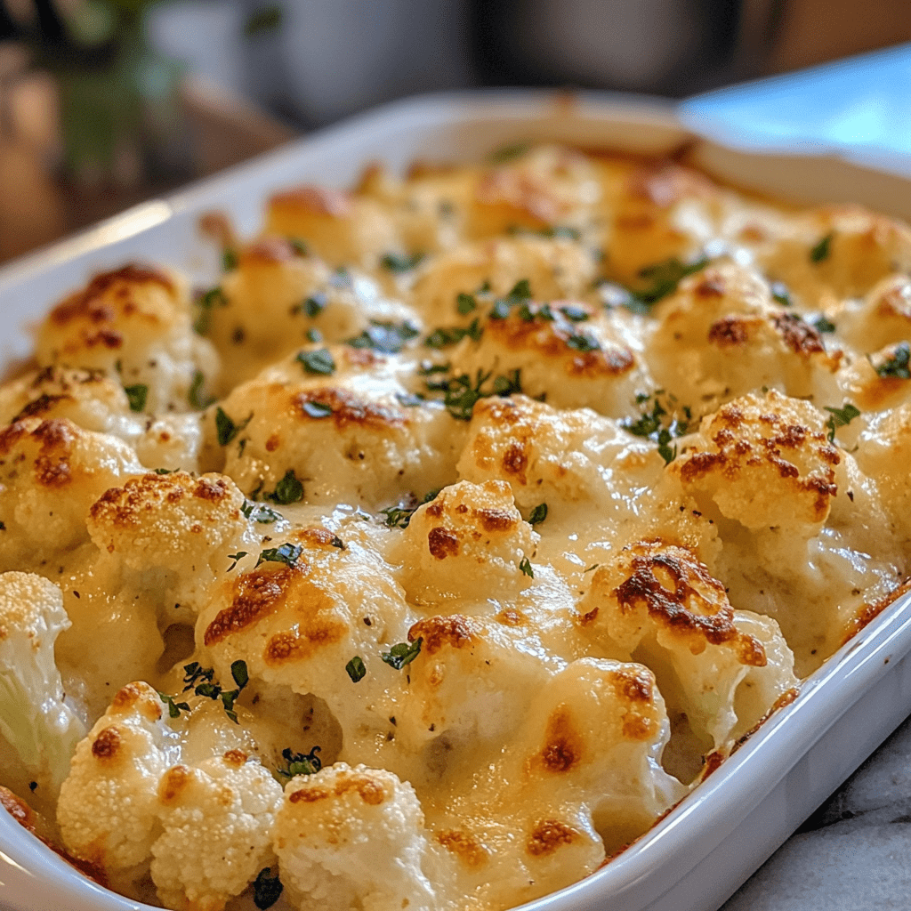 Cheesy Cauliflower Bake: A Tasty Low-Carb Delight!