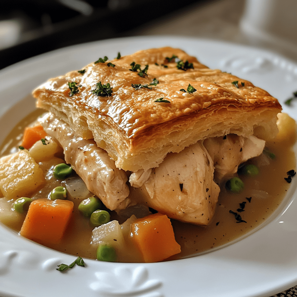 Autumn Chicken & Biscuit Pot Pie: A Cozy Delight!