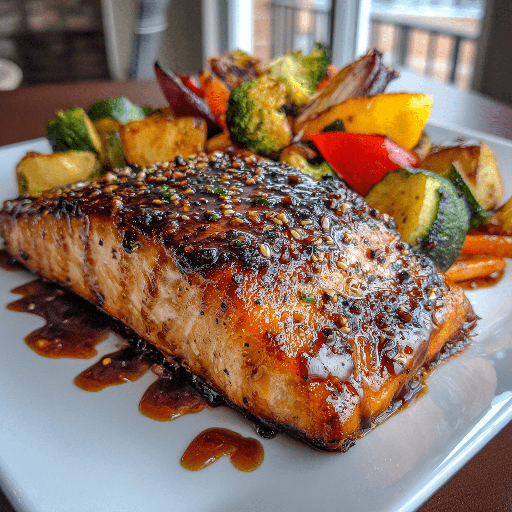 Maple Glazed Salmon with Roasted Veggies: A Delicious Delight!