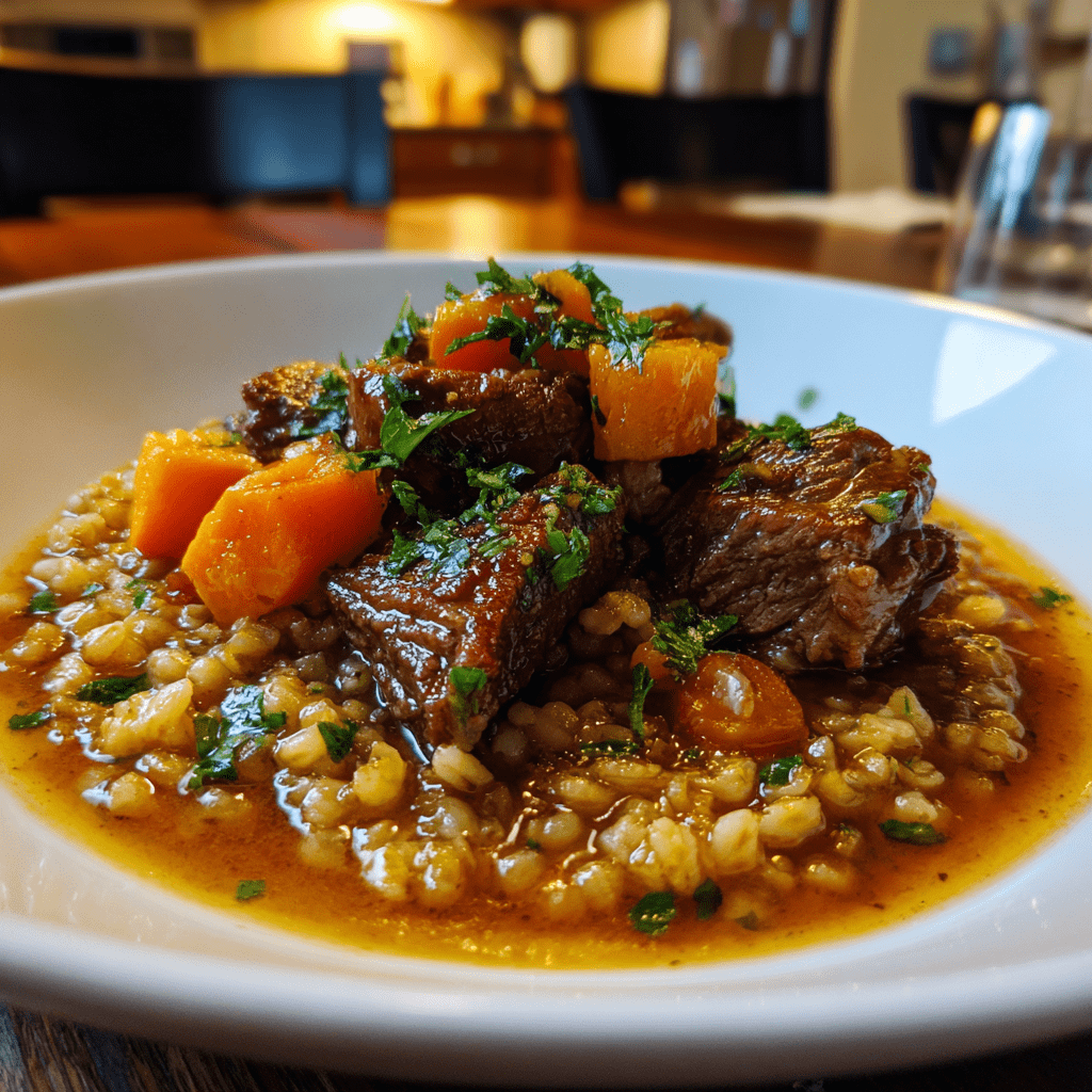 One-Pot Beef and Barley Stew: A Cozy Dinner Delight!