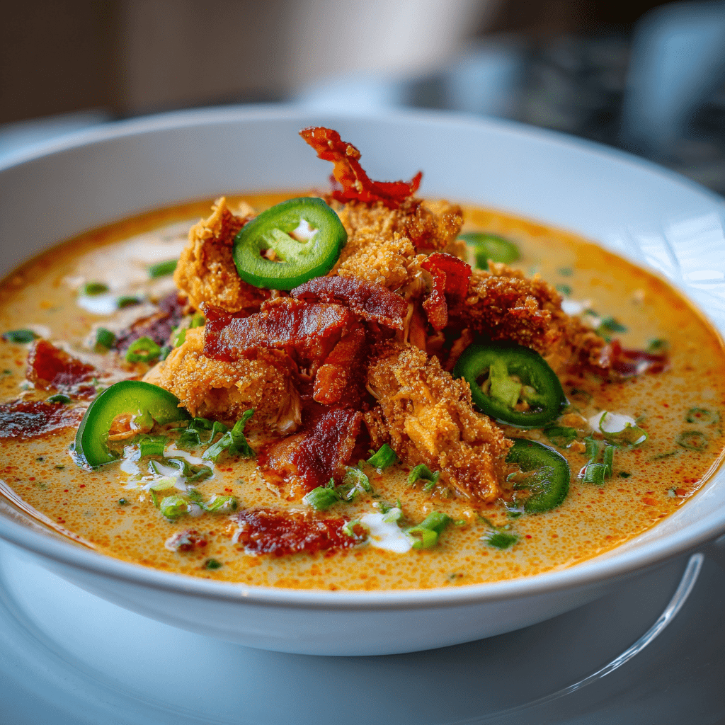 Spicy Jalapeño Popper Chicken Soup: A Hearty Delight!