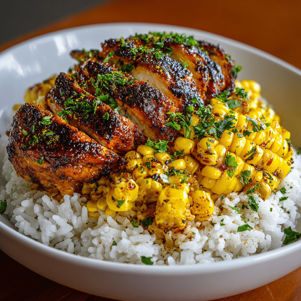 Street Corn Chicken Rice Bowl: A Flavor Explosion Awaits!