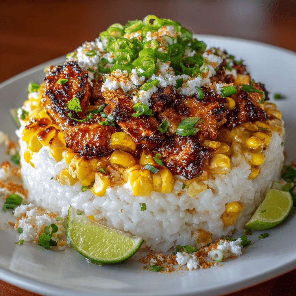 Irresistible Street Corn Chicken Rice Bowl You’ll Love
