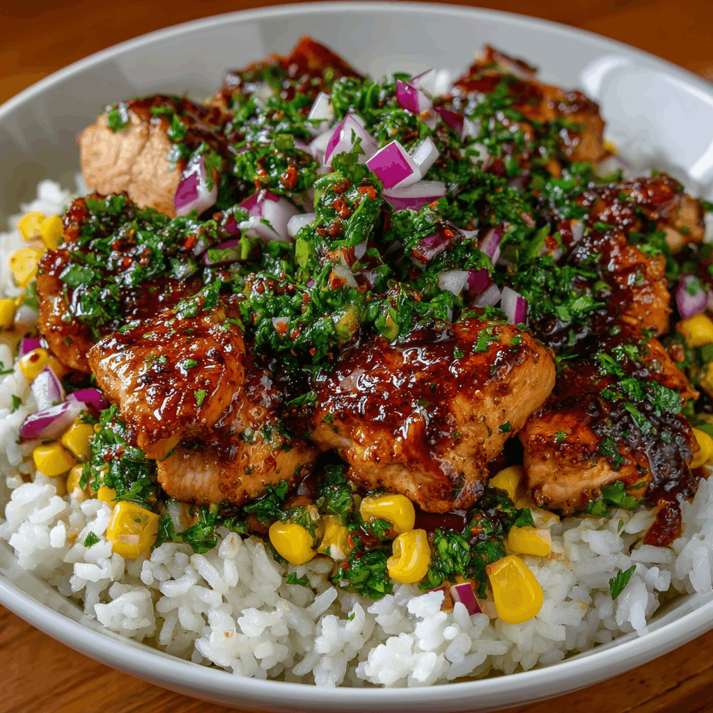 Street Corn Chicken Rice Bowl: A Flavorful Delight!