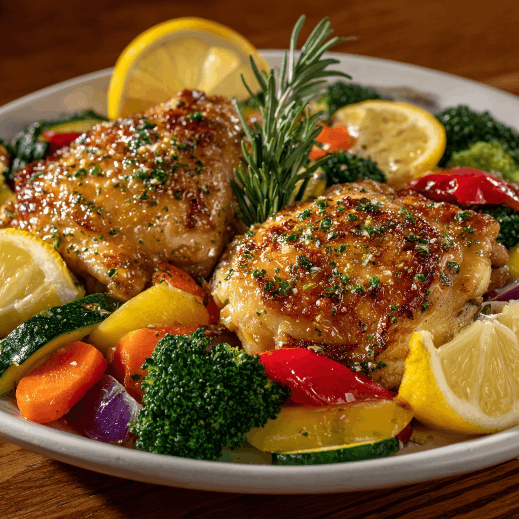 Sheet Pan Lemon Herb Chicken and Vegetables: Quick &amp; Easy!