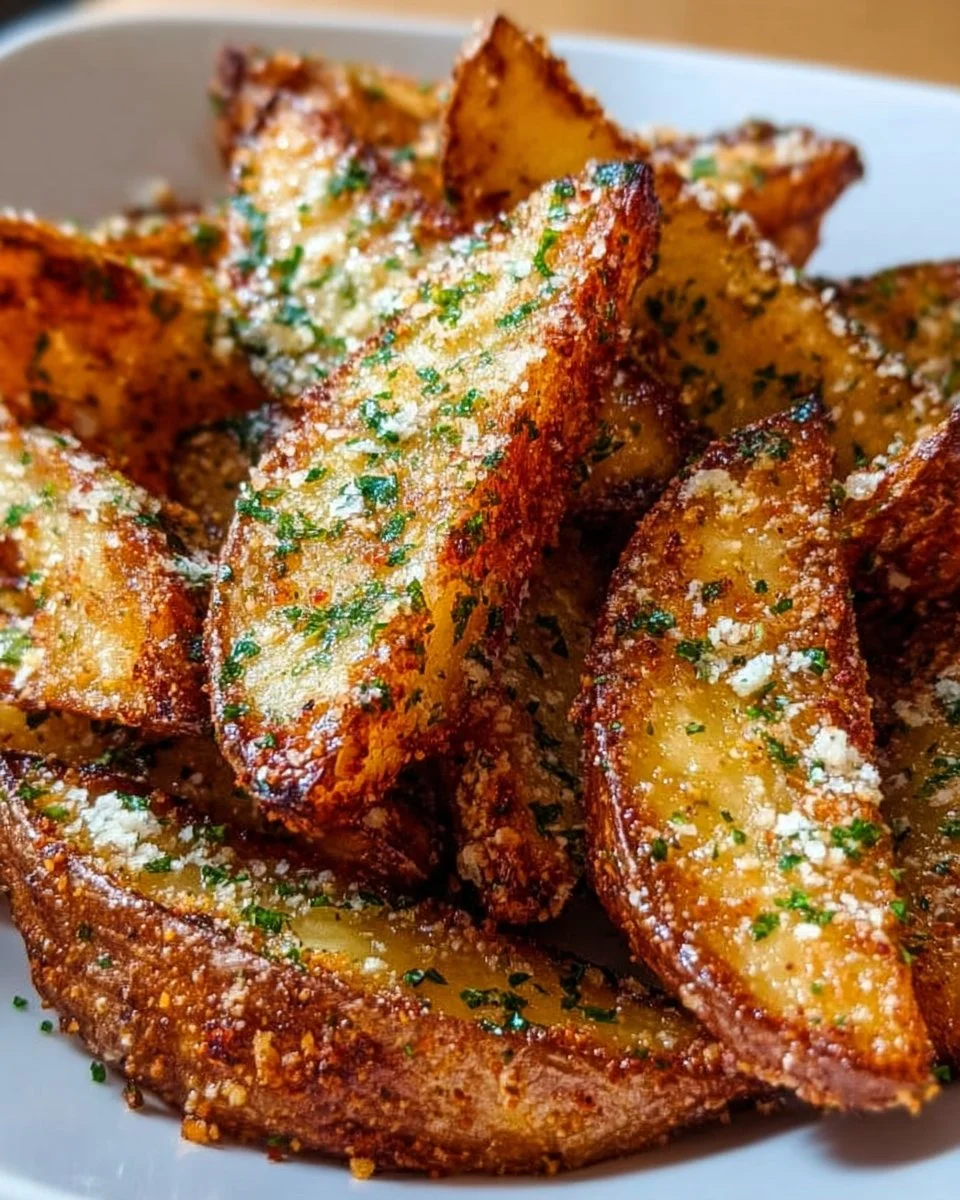 Baked Garlic Parmesan Potato Wedges
