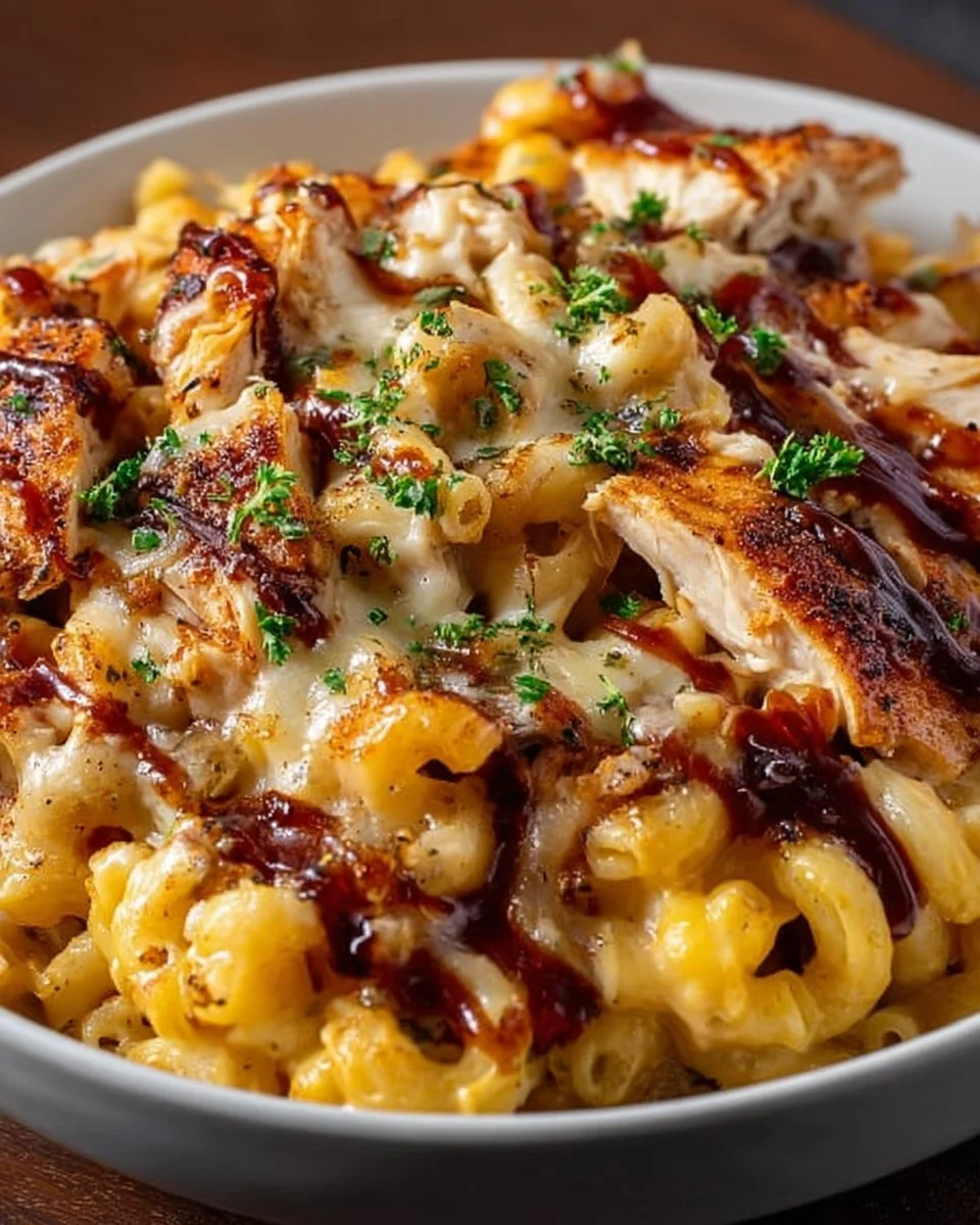 BBQ Chicken Mac and Cheese