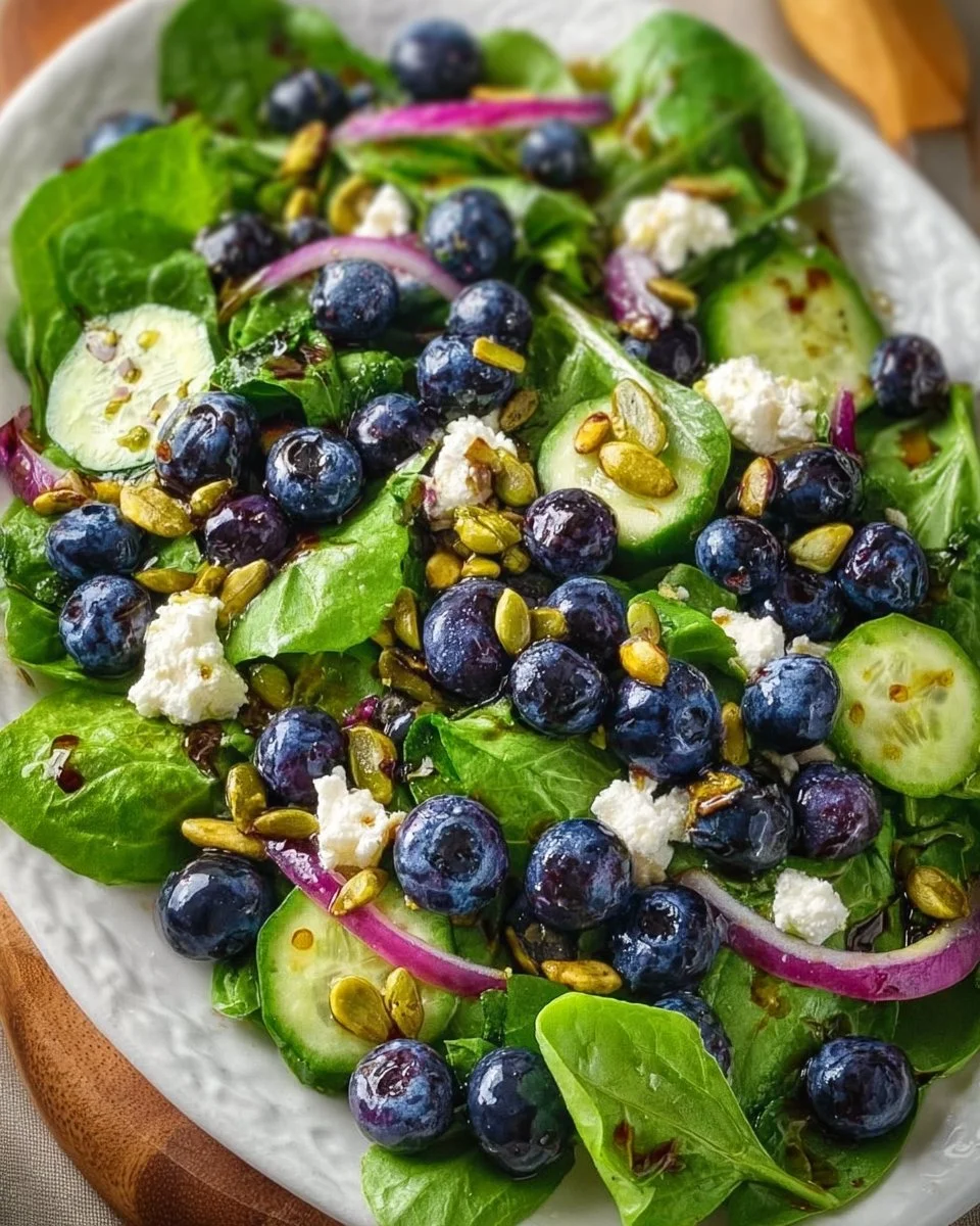 Blueberry Pistachio Spring Salad