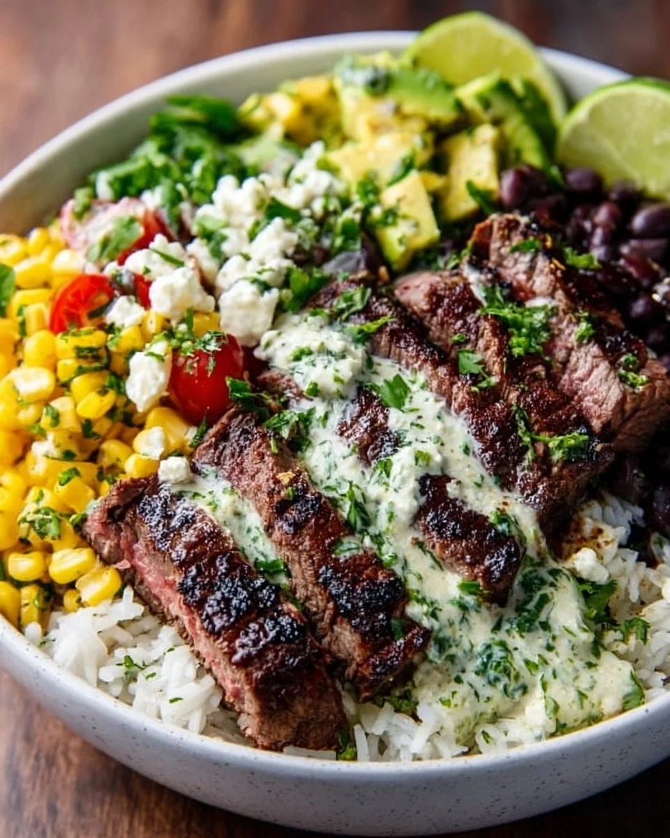 Cilantro Lime Steak Bowls
