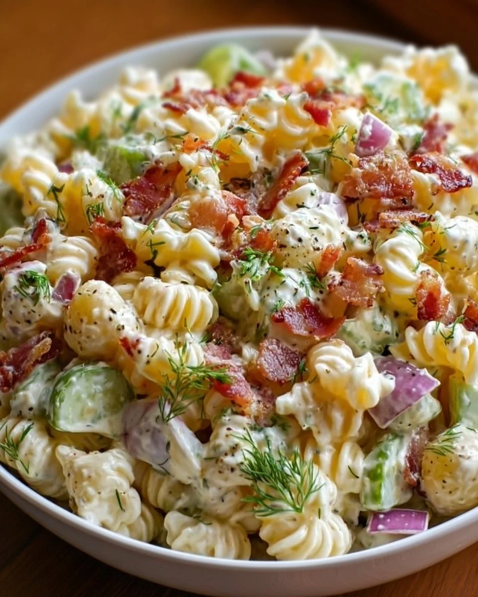 Dill Pickle Bacon Pasta Salad That Will Wow Your Taste Buds