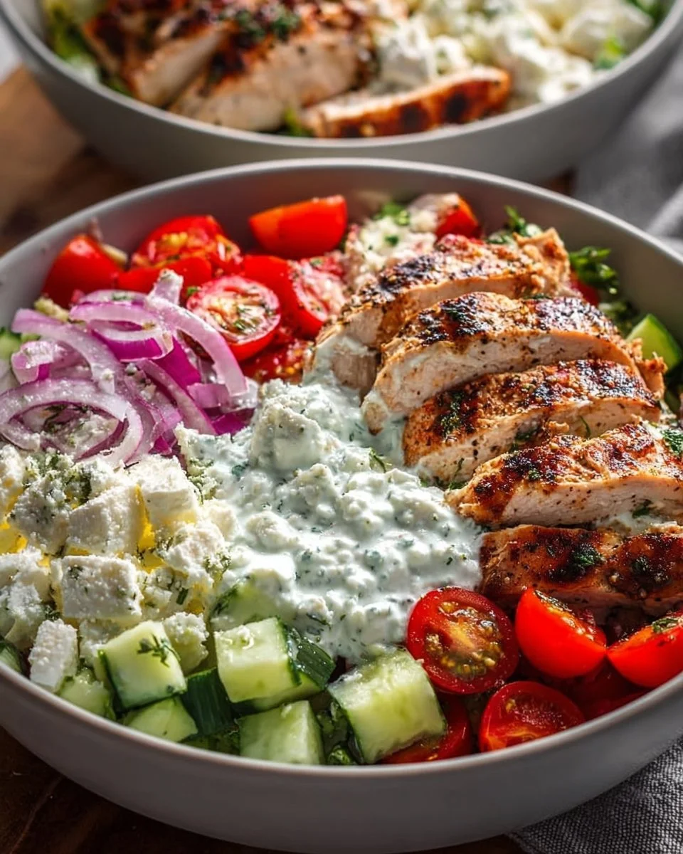 Greek Chicken Bowls