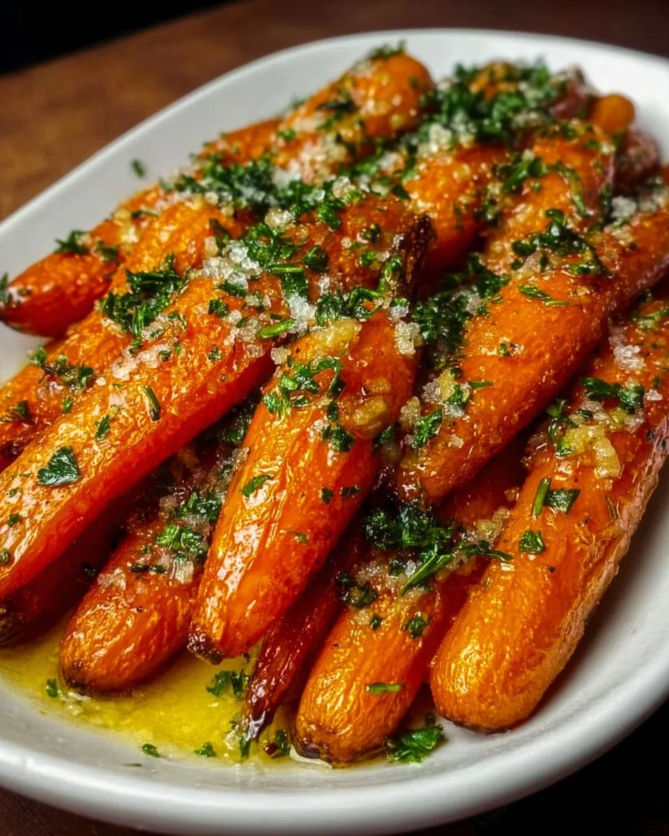 Honey Garlic Butter Roasted Carrots Recipe Perfect for Holidays
