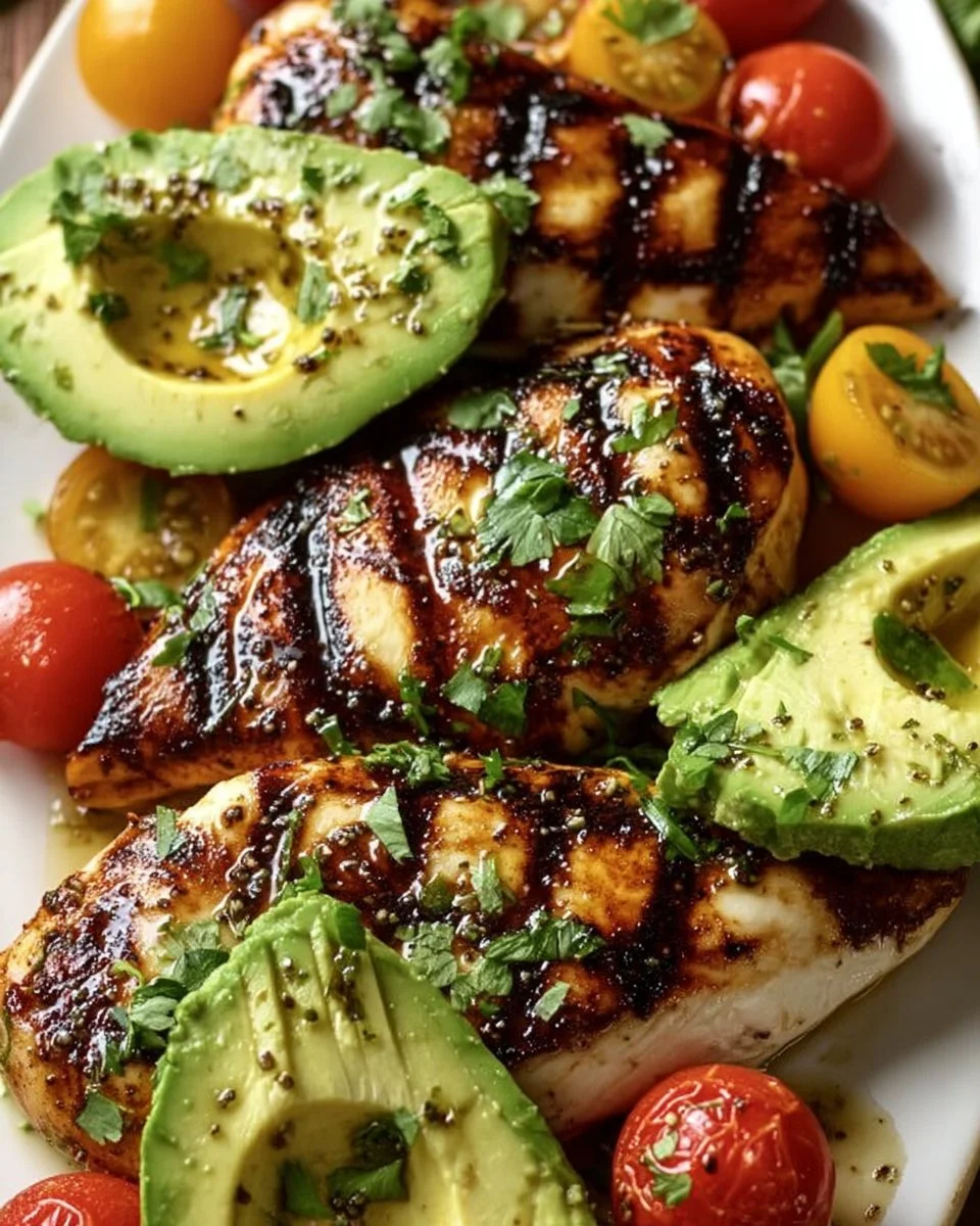 Juicy Grilled California Avocado Chicken