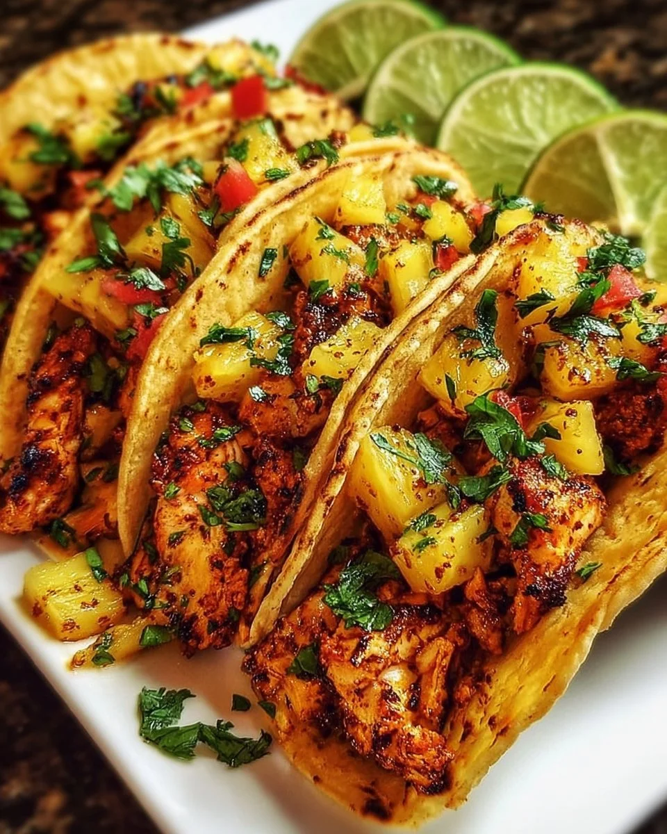 Pineapple Chicken Tacos