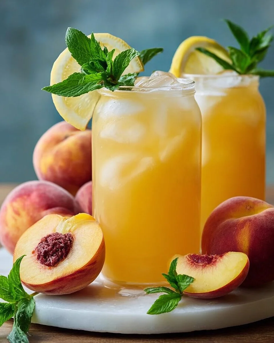 Refreshing Peach Lemonade