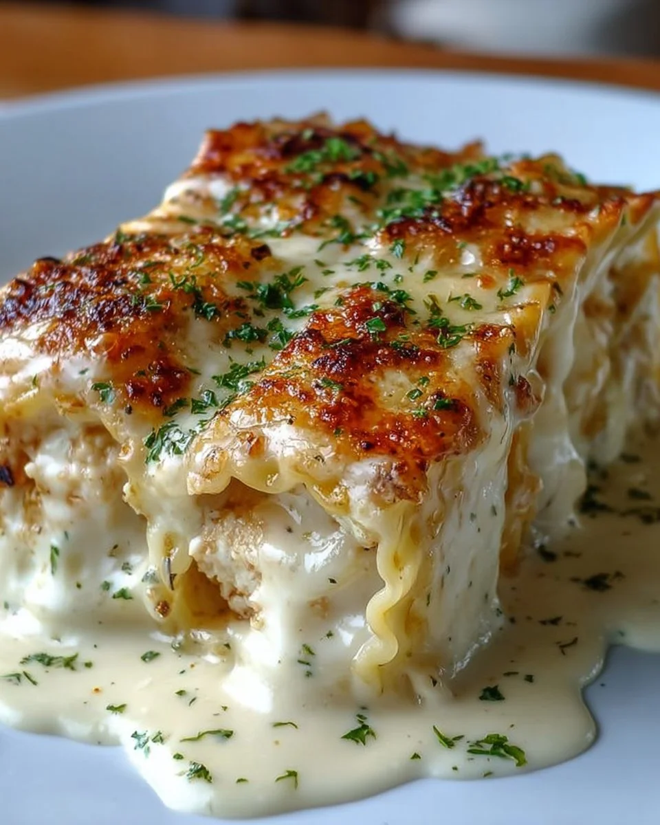 Cheesy Chicken Alfredo Lasagna Rolls Recipe