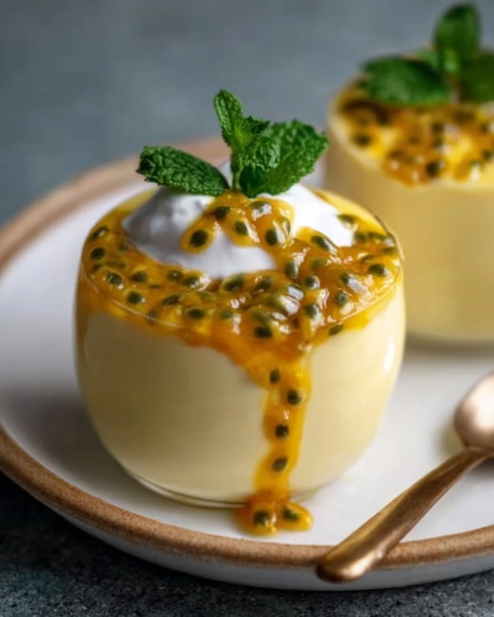 Creamy Passion Fruit Mousse