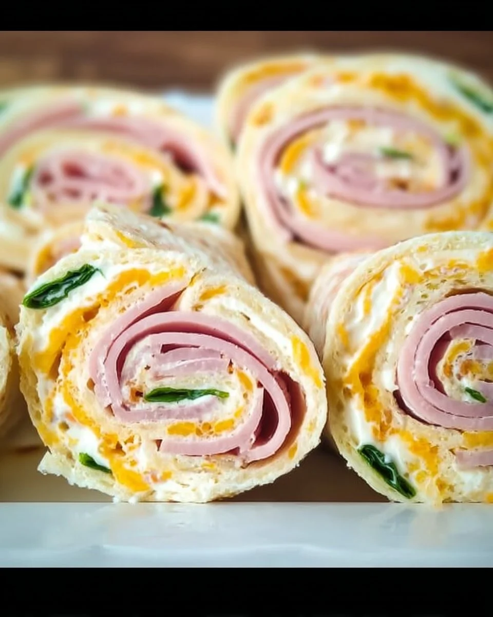 Ham and Cream Cheese Pinwheels