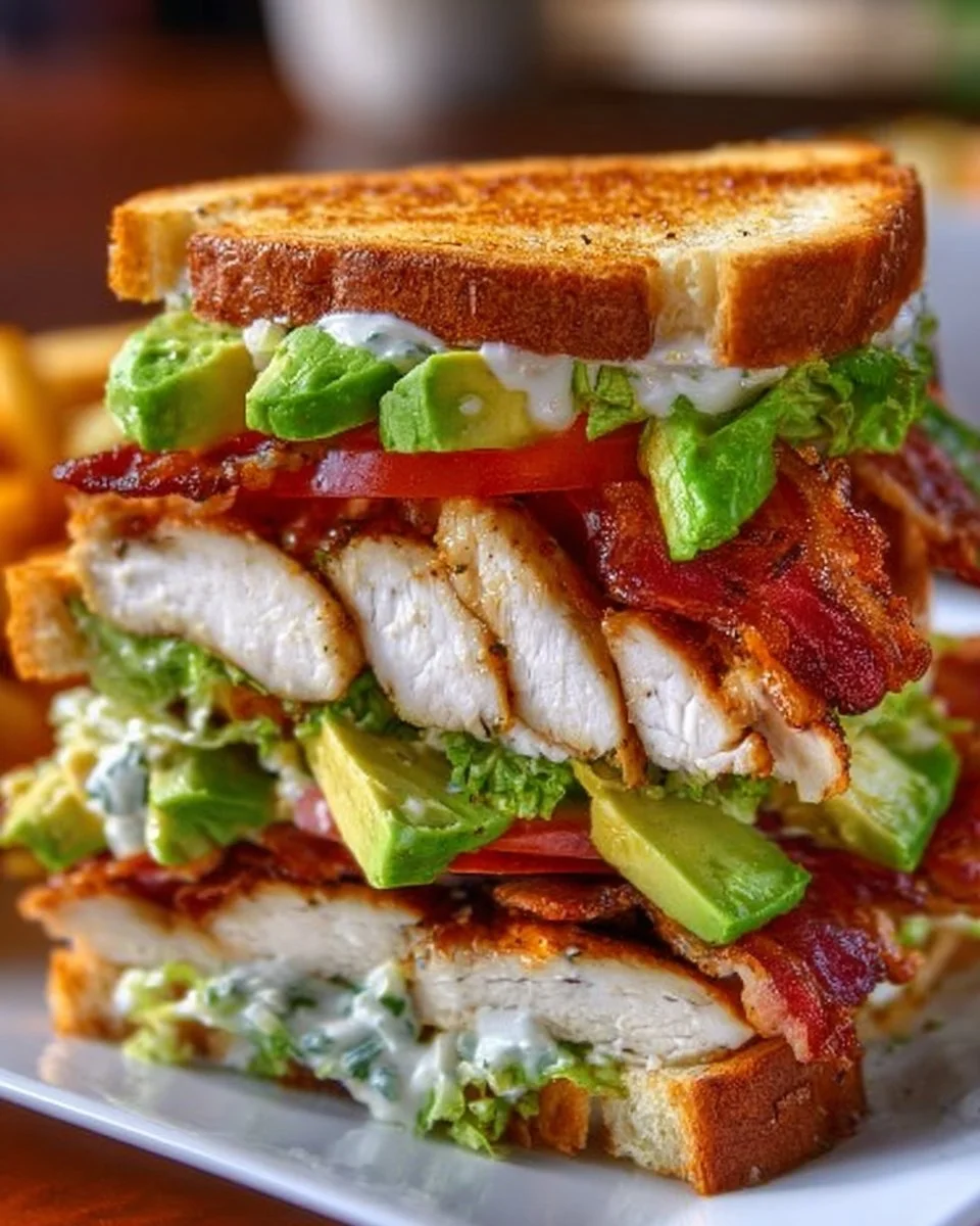 Loaded Chicken Club Sandwich