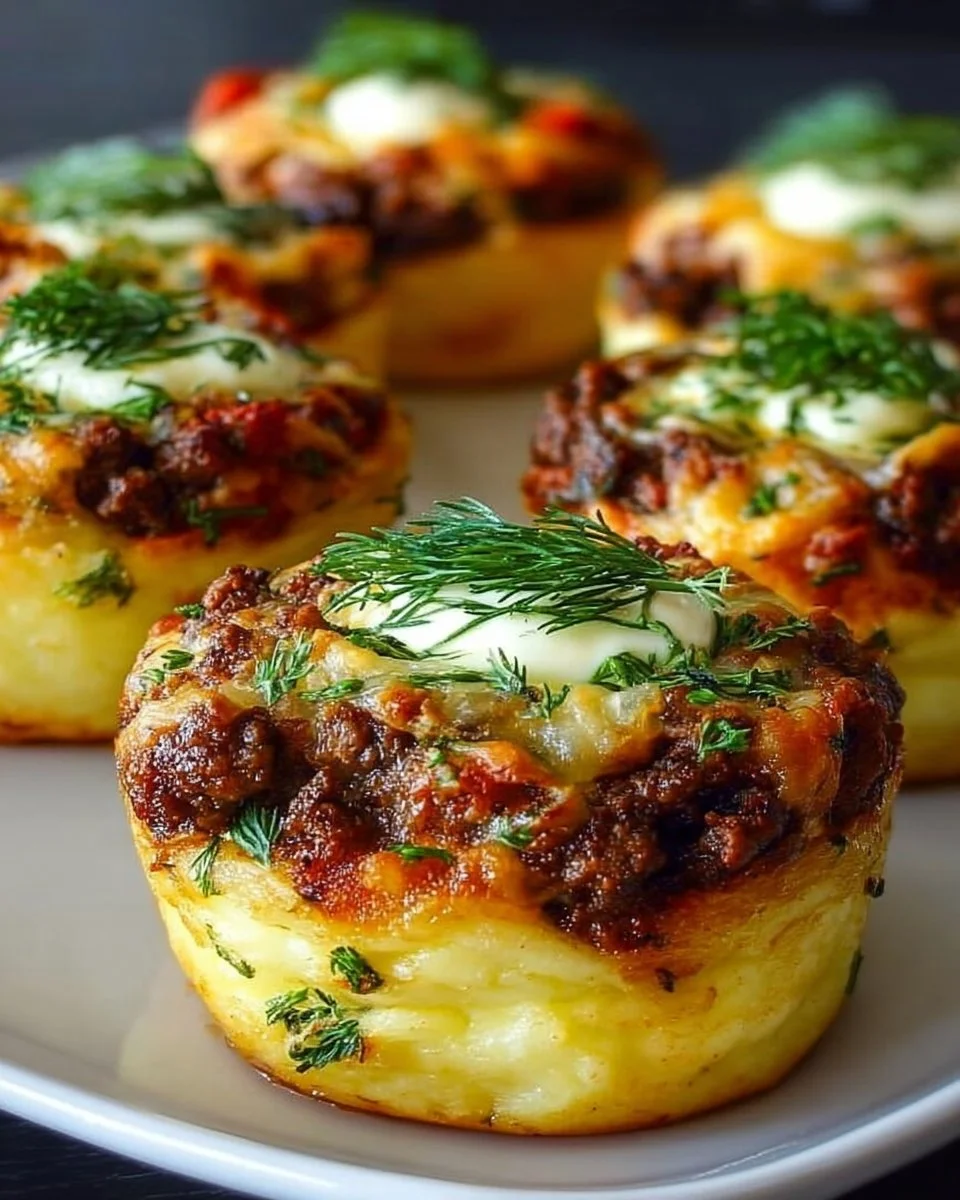 Stuffed Mashed Potato Nests
