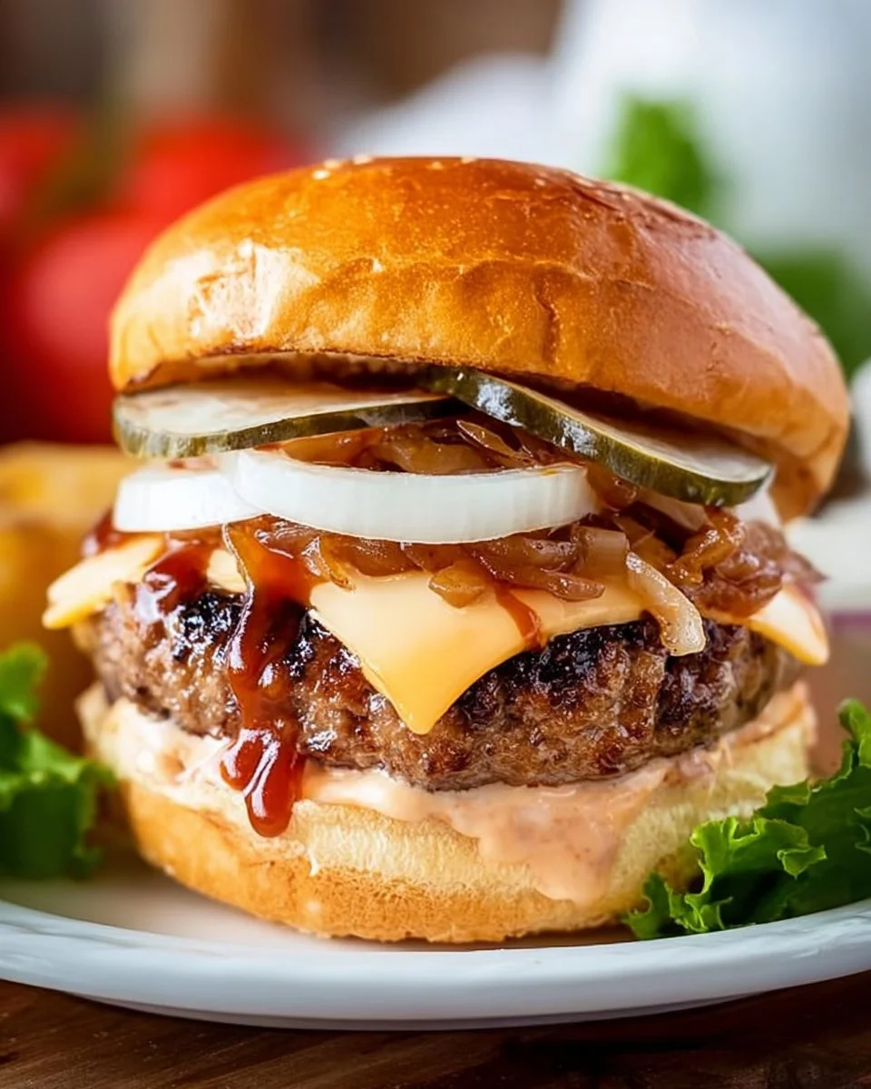 Caramelized Onion Burger