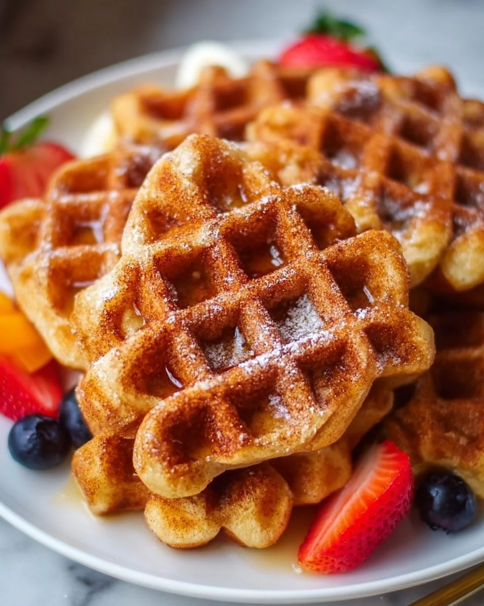 Cinnamon Sugar Buttermilk Waffles