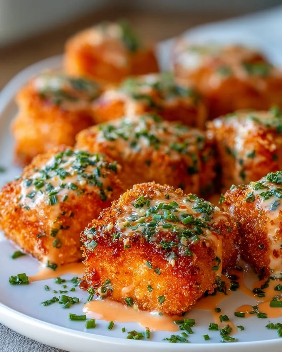 Crispy Bang Bang Salmon Bites