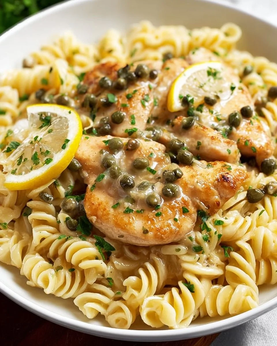 Easy Chicken Piccata Pasta