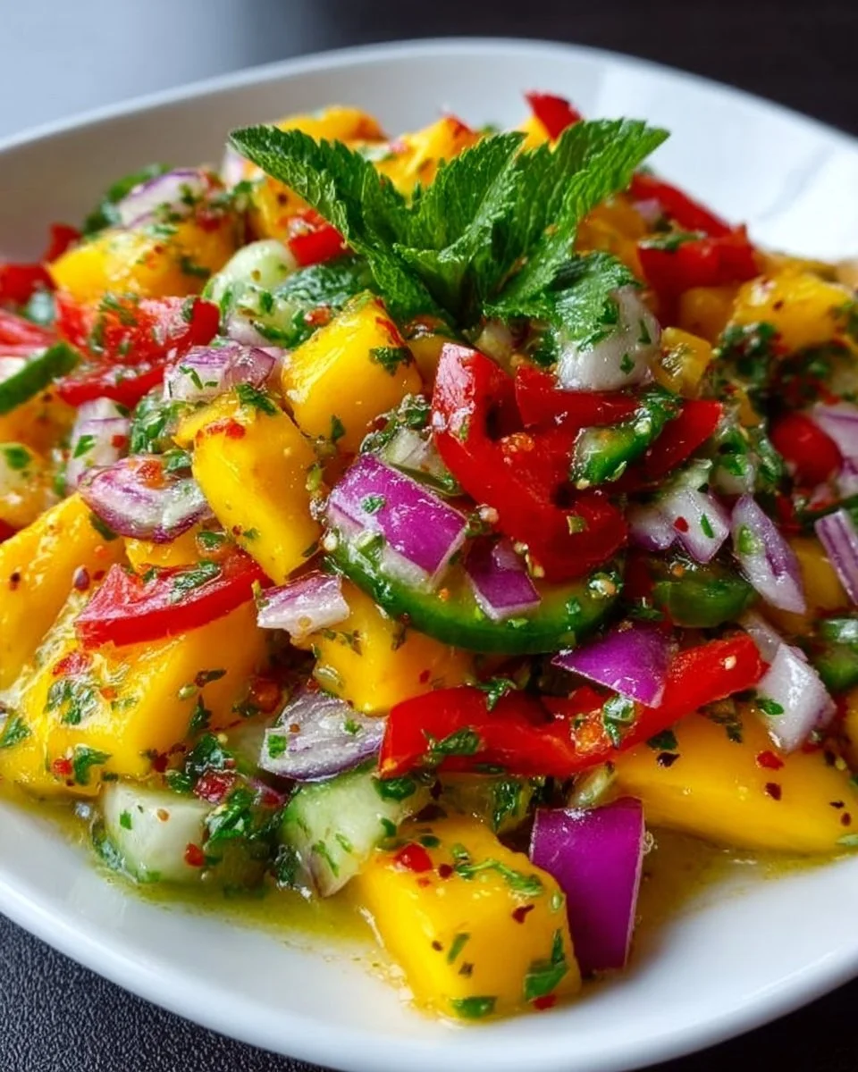 Mango Salad with Tangy Lime Dressing